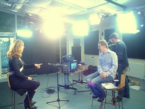 At work in the TTV studio